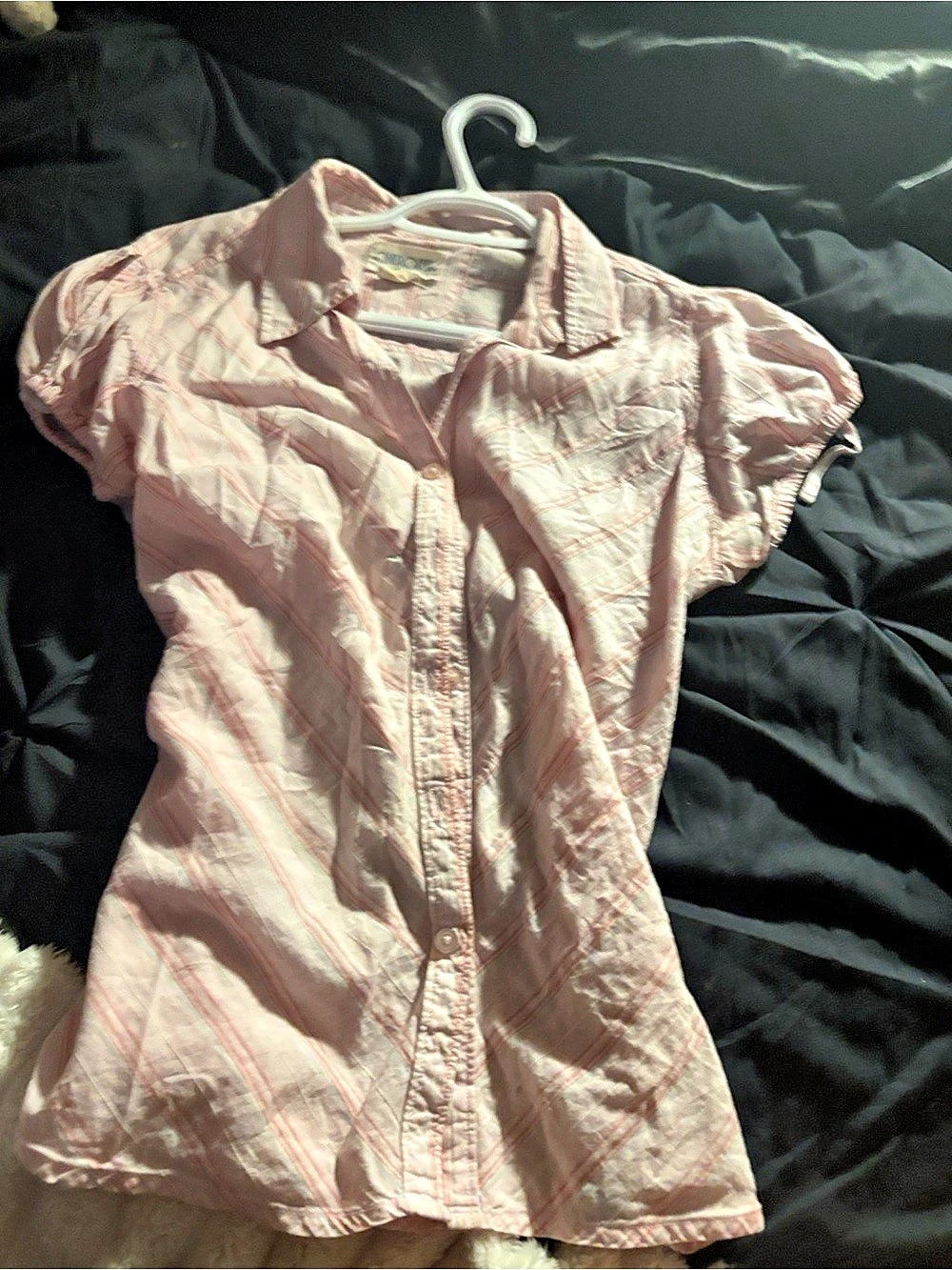 2000s Vintage Cherokee Pink Plaid Button Down Shirt